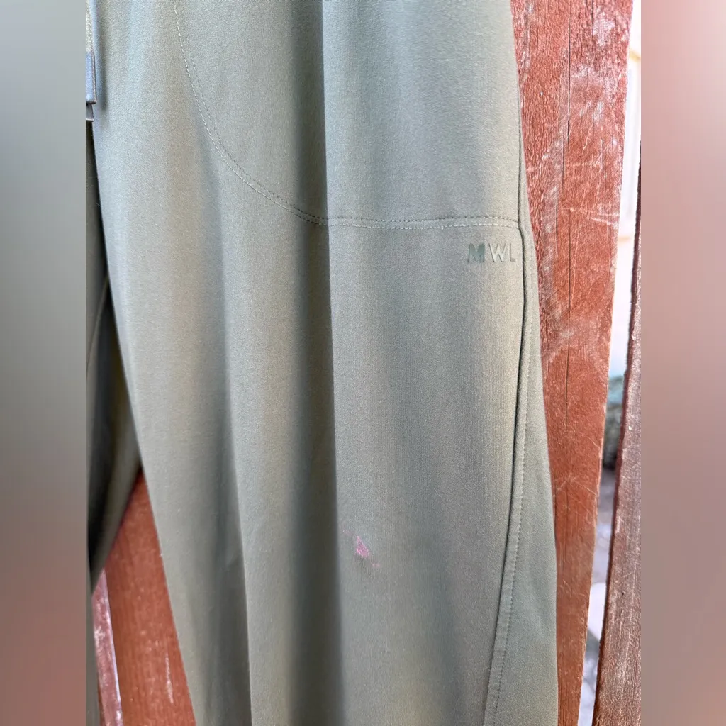 Madewell Easygoing Olive Green Adjustable Joggers Women’s Size Medium - Image 2