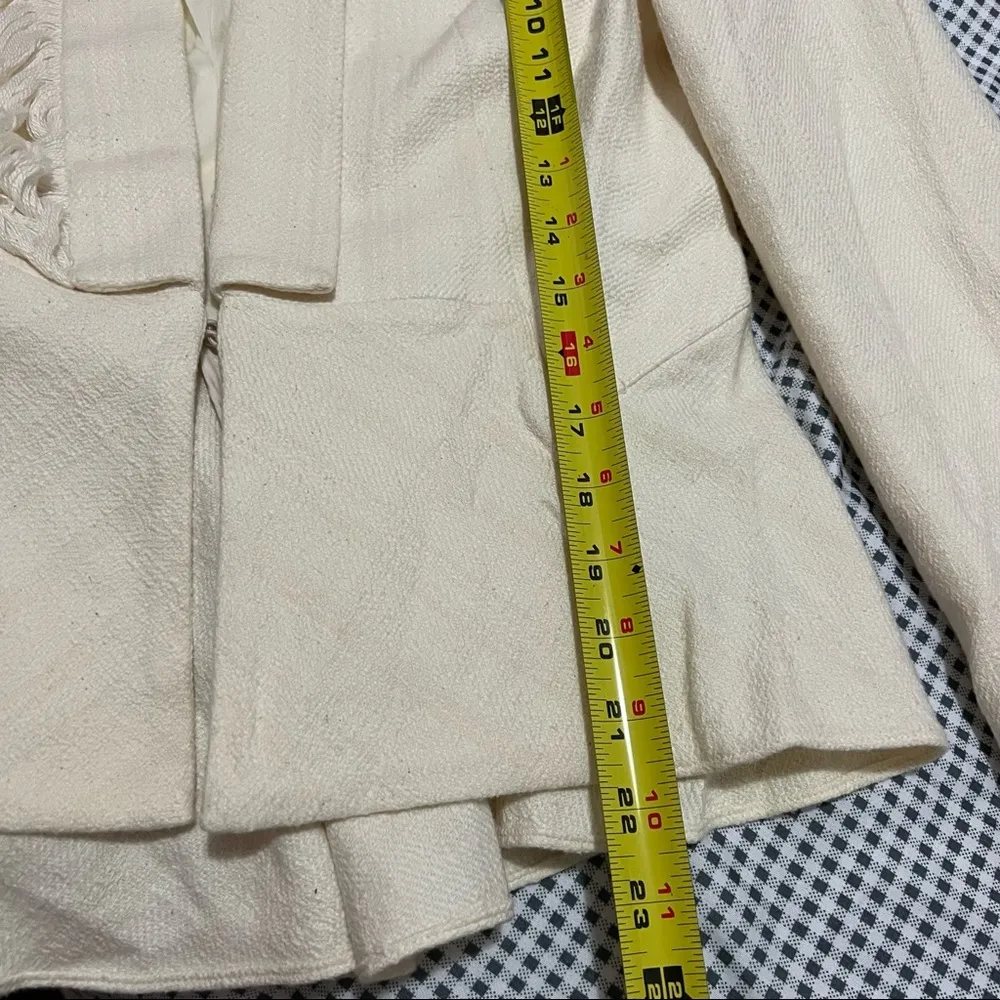 Derek Lam 10 Crosby Asymmetrical Fringe Blazer. Size 4 - Image 13