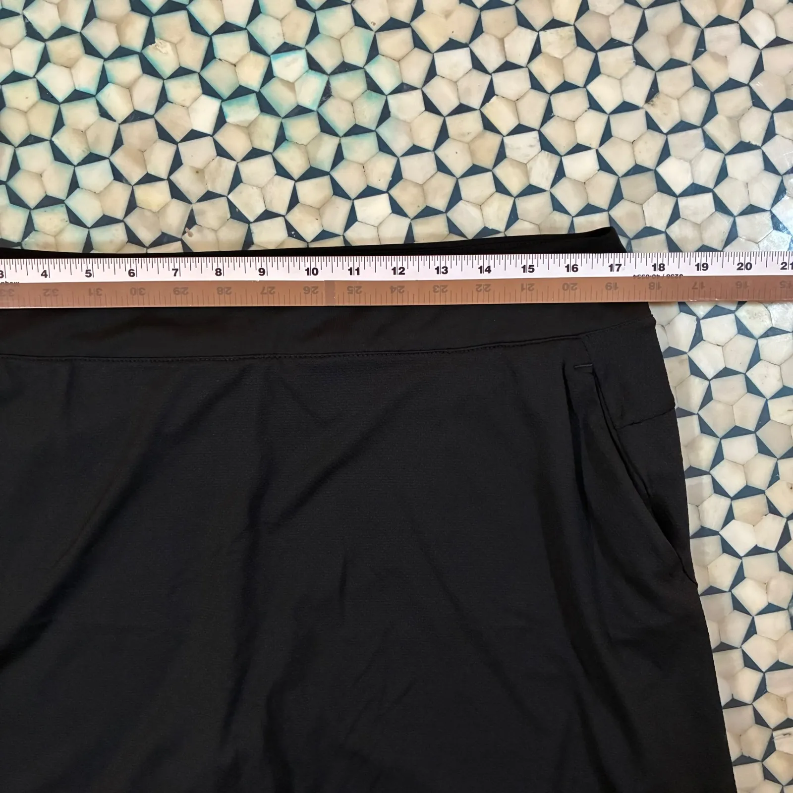 EUC Nike Dri-Fit Black Athletic Tennis Golf Skort Skirt Built-in Shorts XL - Image 7