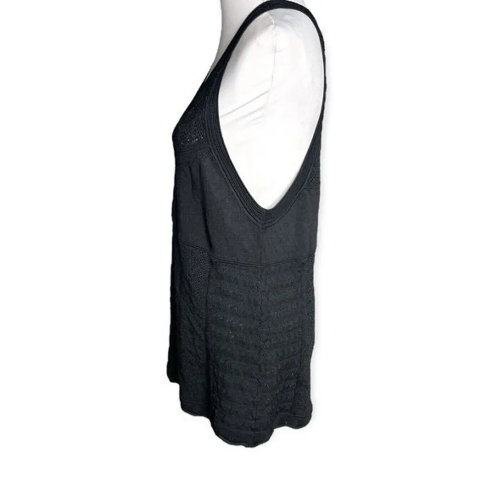 White House Black Market Oversized Tank Sweater Black Size Small - Image 5