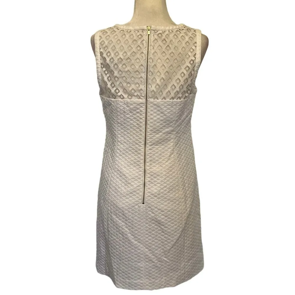 Lilly Pulitzer Vandalia Dress Sz 8 White Lace Preppy Coastal Old Money Sorority - Image 8