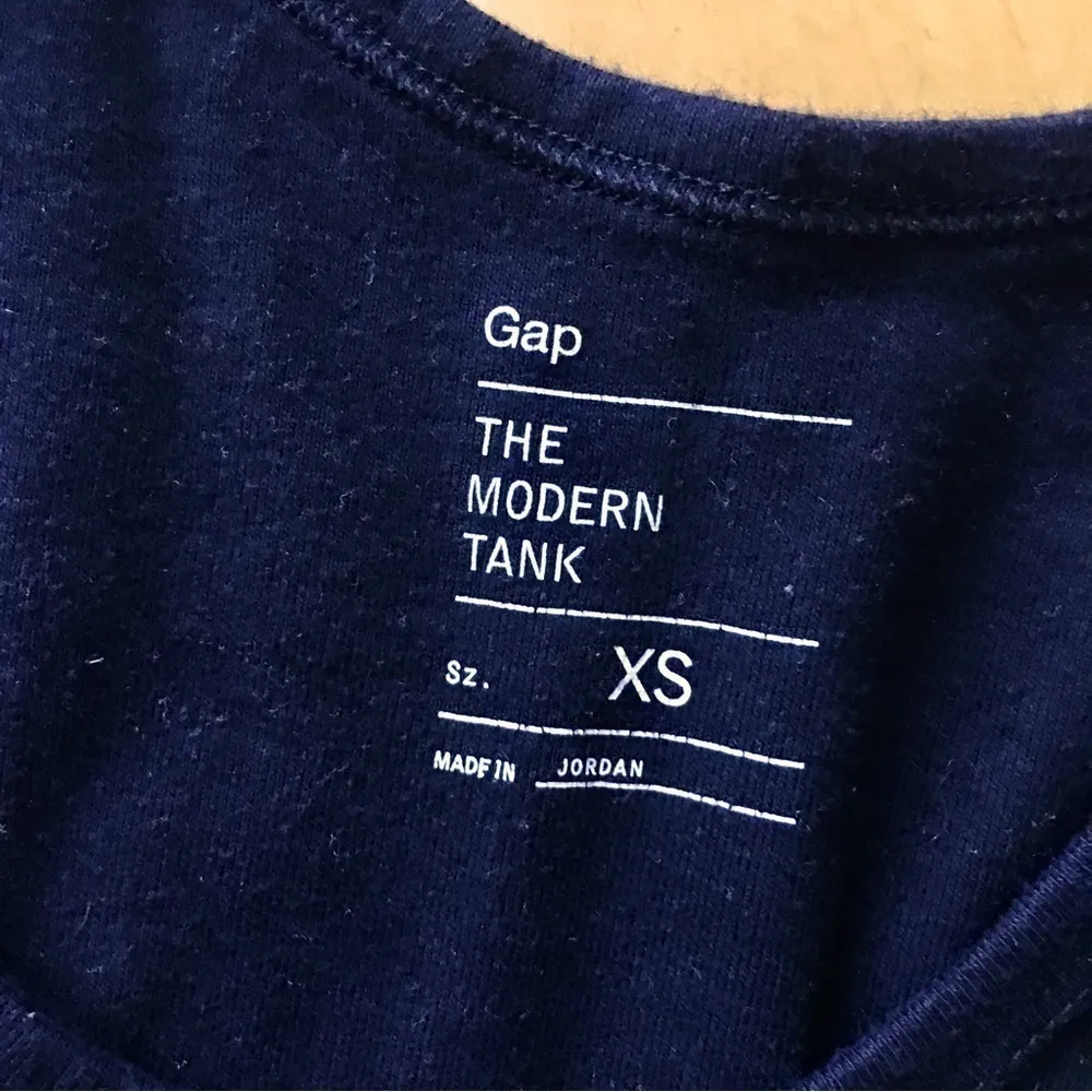 GAP Modern Cotton Tank Top, Black, Size XS - Image 3