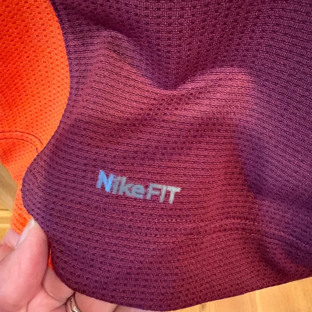 Nike Dri Fit Virginia Tech Hokies polo shirt women’s L (12-14) - Image 13