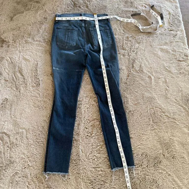 Rag & Bone High Rise Ankle Skinny Jeans - Distressed‎ Woman Size 27 School - Image 10