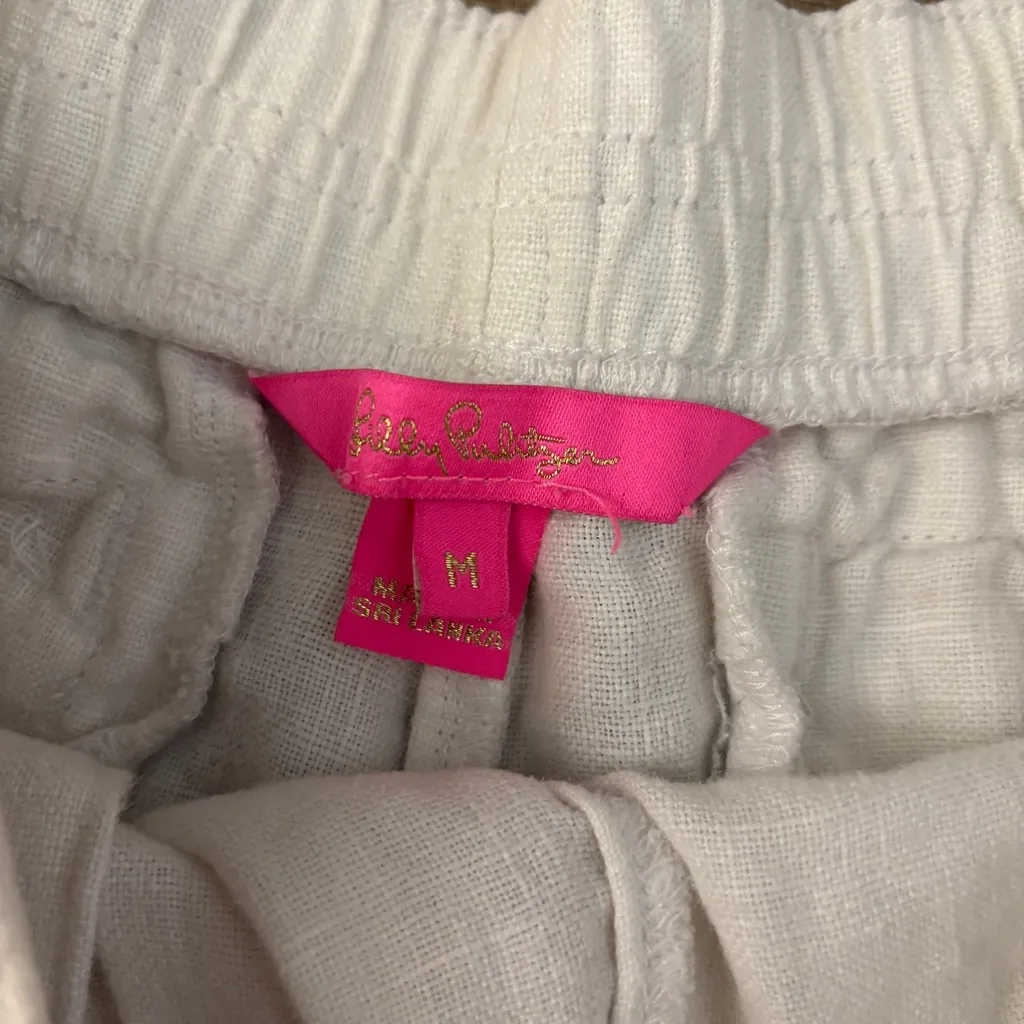 Lilly Pulitzer Lilo Linen Pull On Shorts Women’s - Image 3