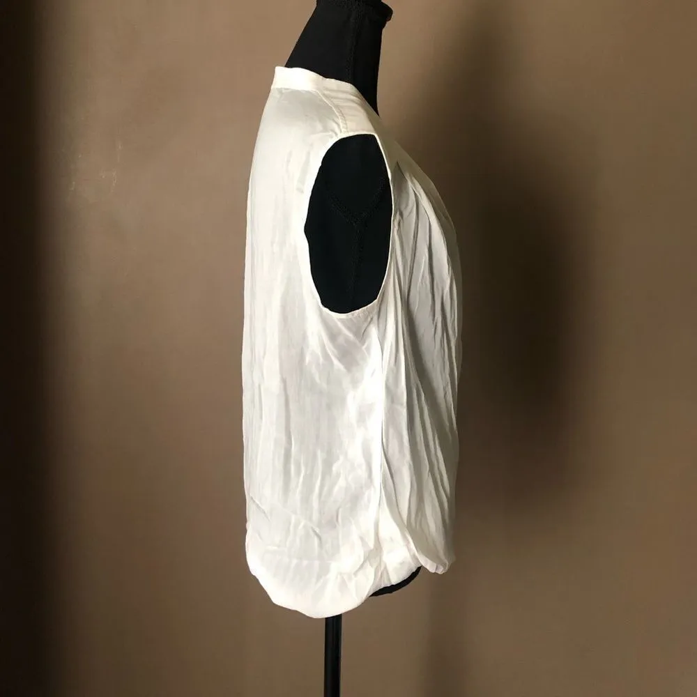 Helmut Lang Faux Wrap Sleeveless Blouse - Image 3