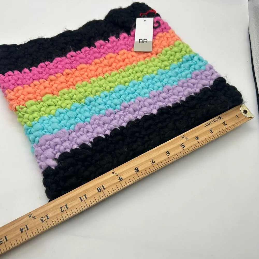 BP Nordstrom Beanie Scarf Womens Multicolor Pick-A-Pom Beanie Infinity Scarf NEW - Image 6