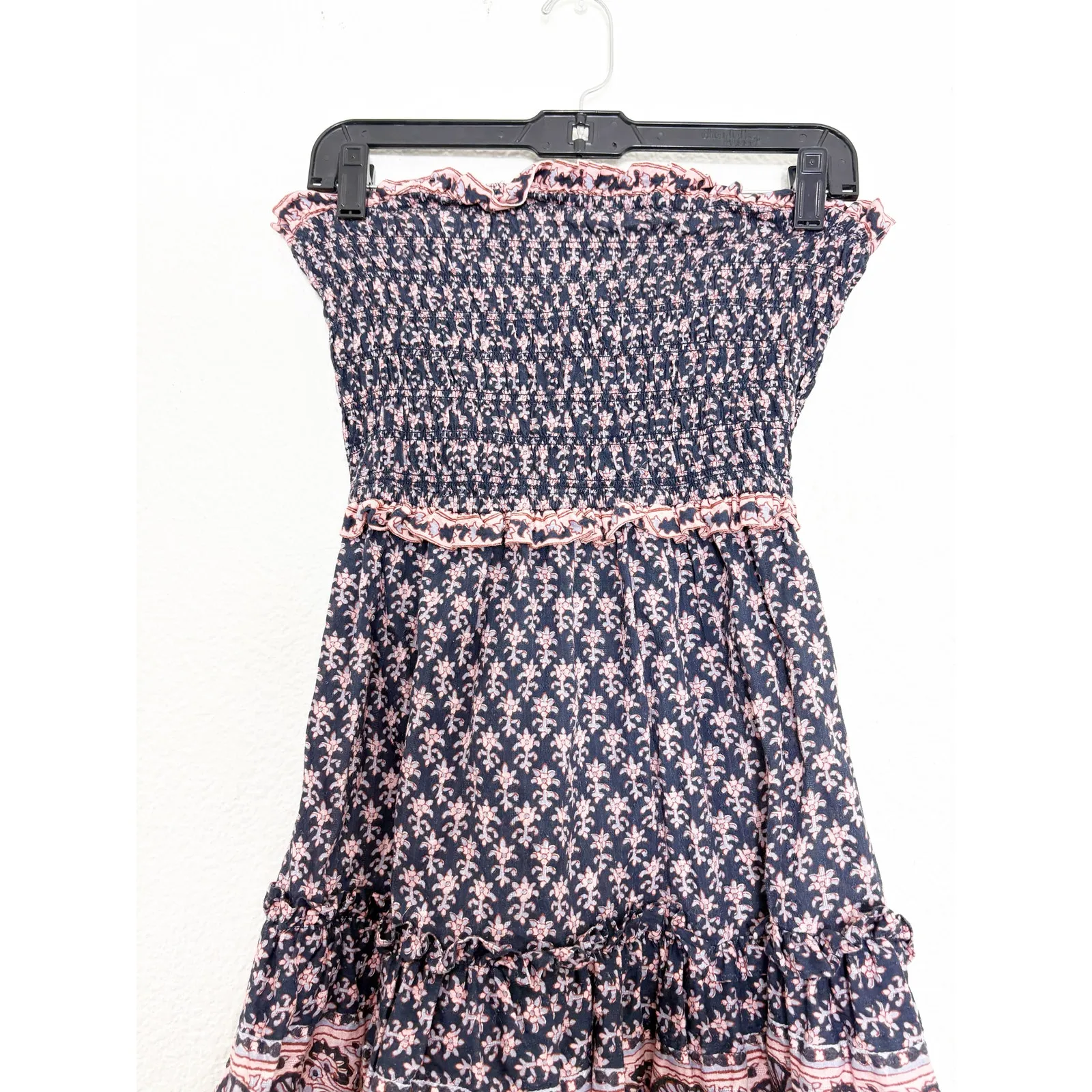 Sea New York Jasper Border Multicolor Mini Dress Size XS Cotton Boho Cut Out Blue - Image 10