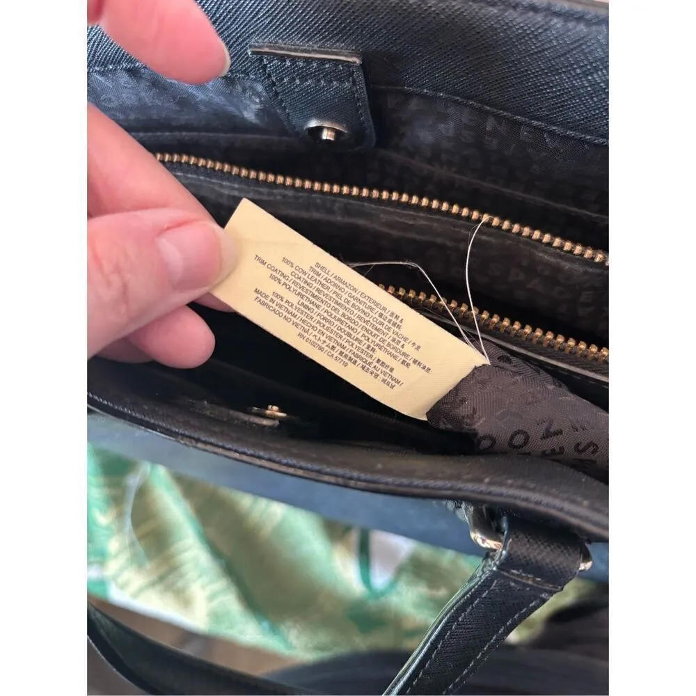 KATE SPADE Laurel Way Evangelie Saffiano Leather Convertible Satchel Black - Image 3