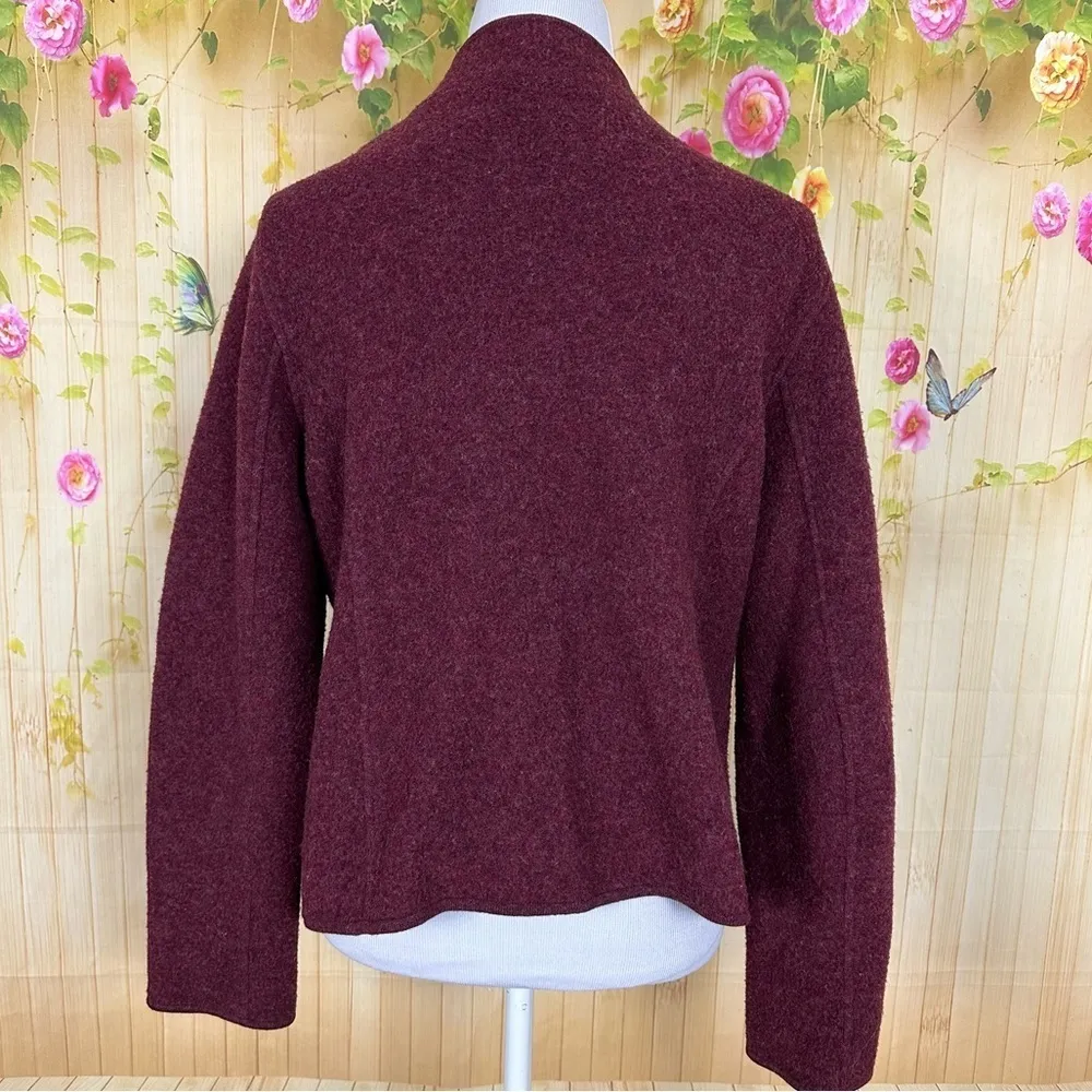 EILEEN FISHER Wool Cardigan Size M - Image 2