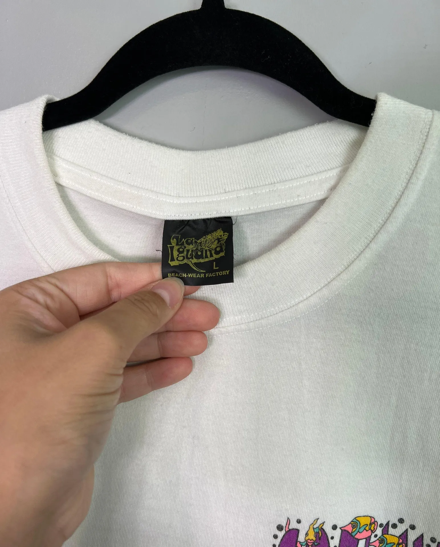 90's Bright Tropical Paradise Cozumel Mexico Tee Size Large Unisex. Some minor stains, as pictured - Image 6