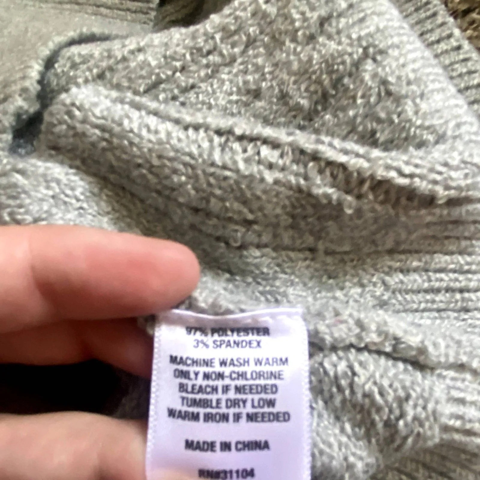 NWT Crown & Ivy Marilyn Off Shoulder Sweater Gray Pearl Accents Size XL‎ - Image 6