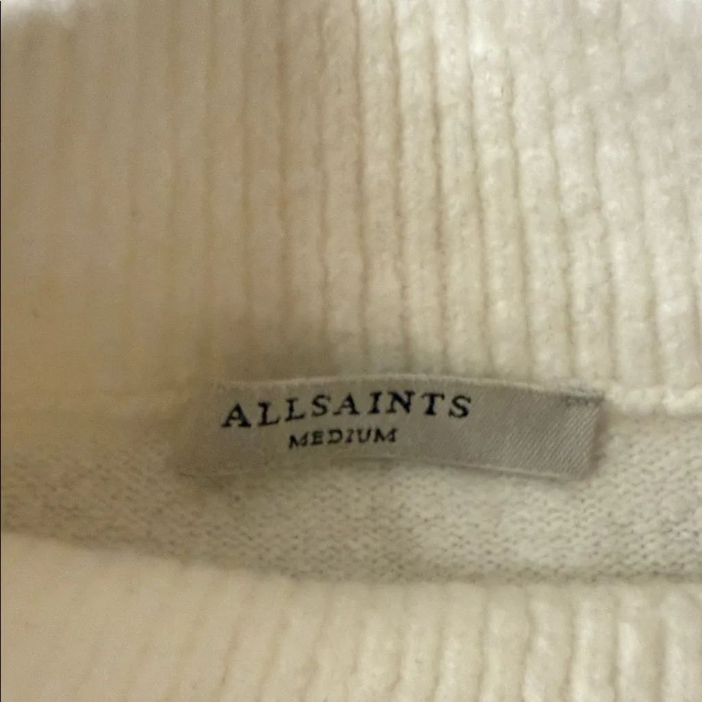 All Saints Off-White Turtleneck Sweater - Image 2