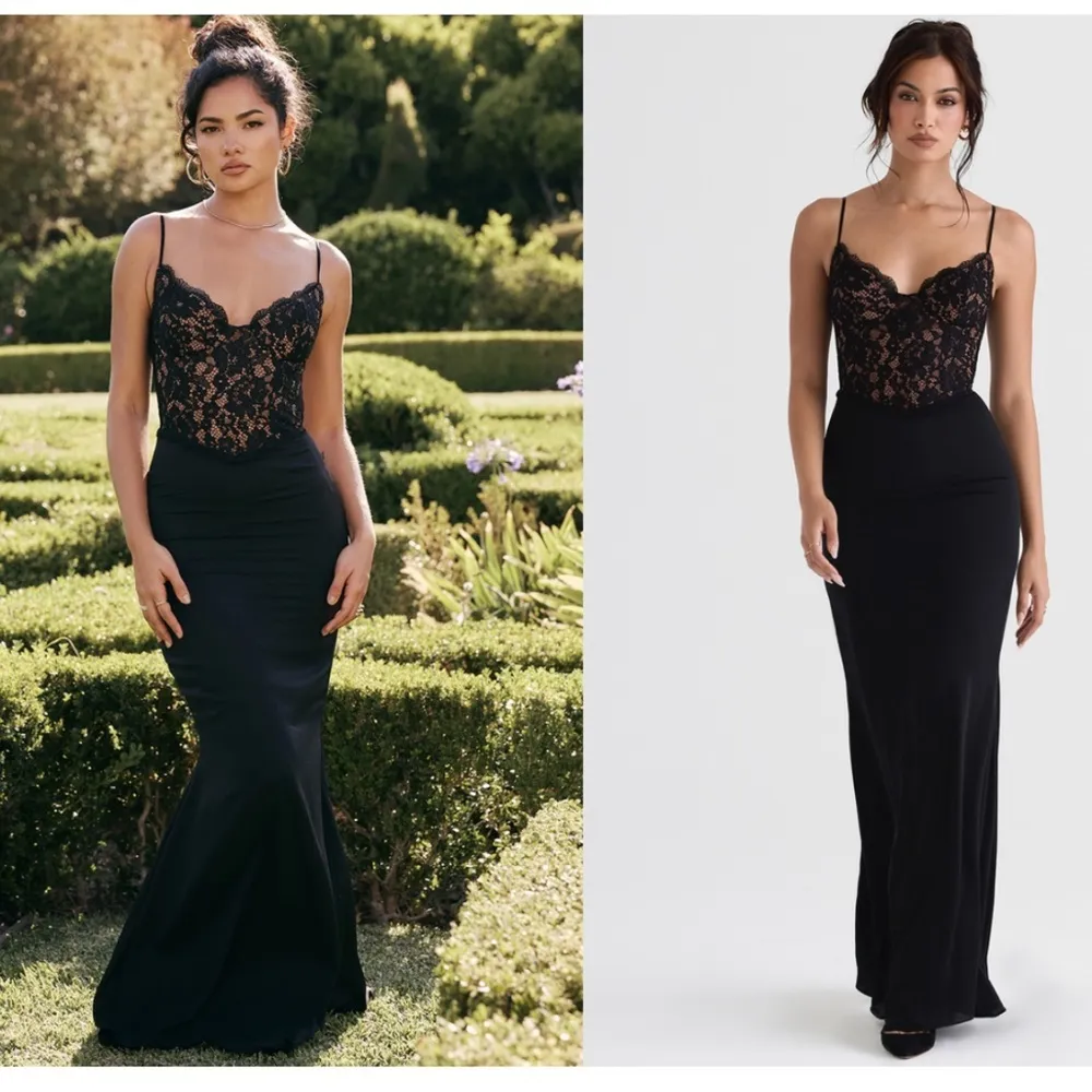 HOUSE OF CB 'Cara' Black Corset lace‎ gown Maxi Dress/Size S NWOT - Image 13