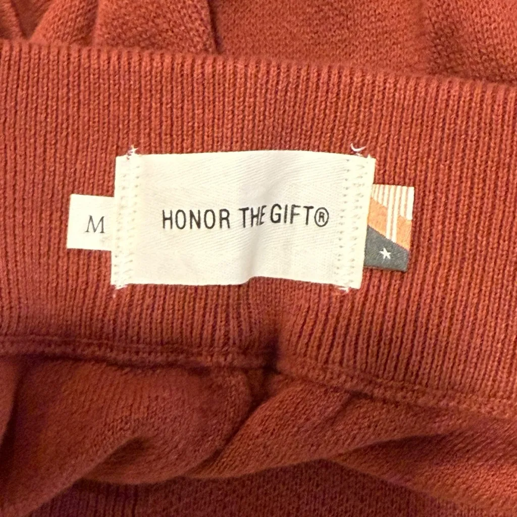 NWT Honor The Gift Rust Colored Cotton Shorts Size Medium Orange - Image 5