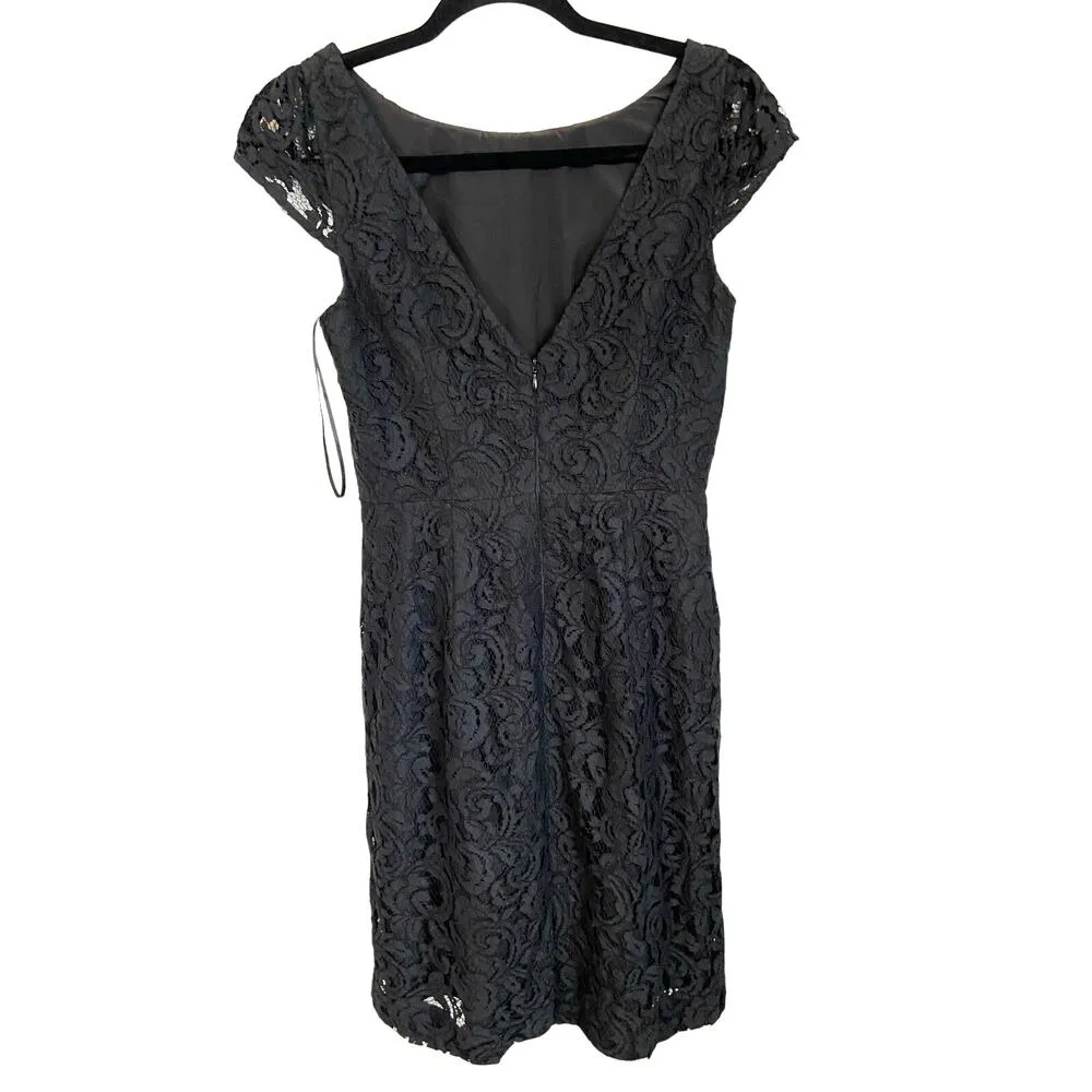 J.Crew Black lace elsa dress size 2 - Image 2