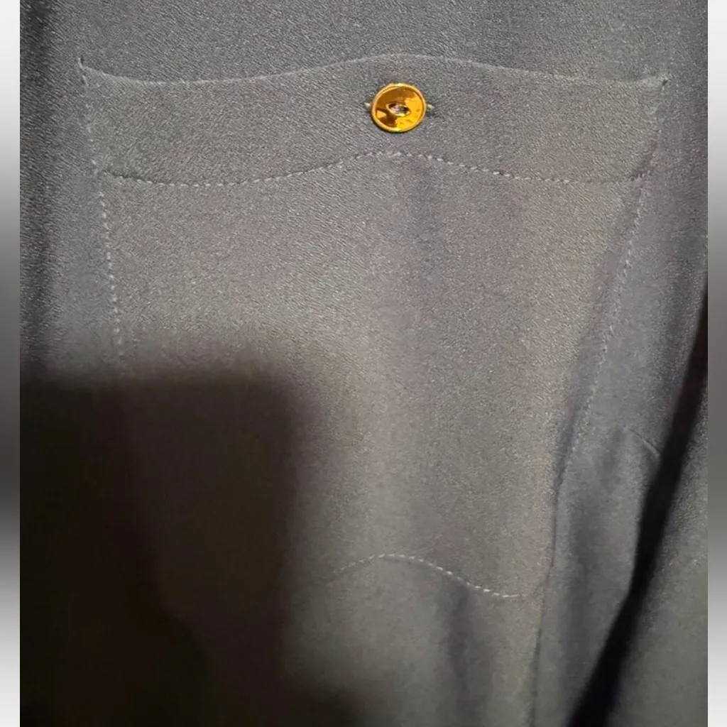 Susan Graver  Royal Blue Button-Up Blouse - Image 7