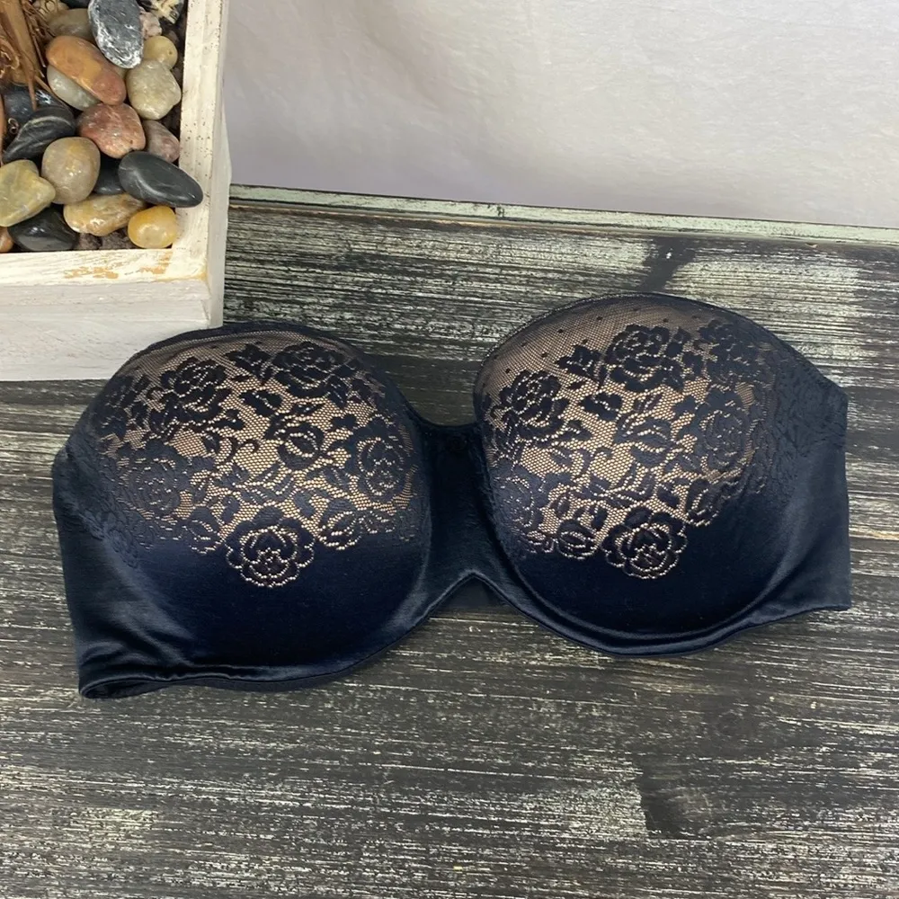 Soma Black Stunning Support Strapless Underwire Contour Bra 38DDD 38F Size undefined - Image 2