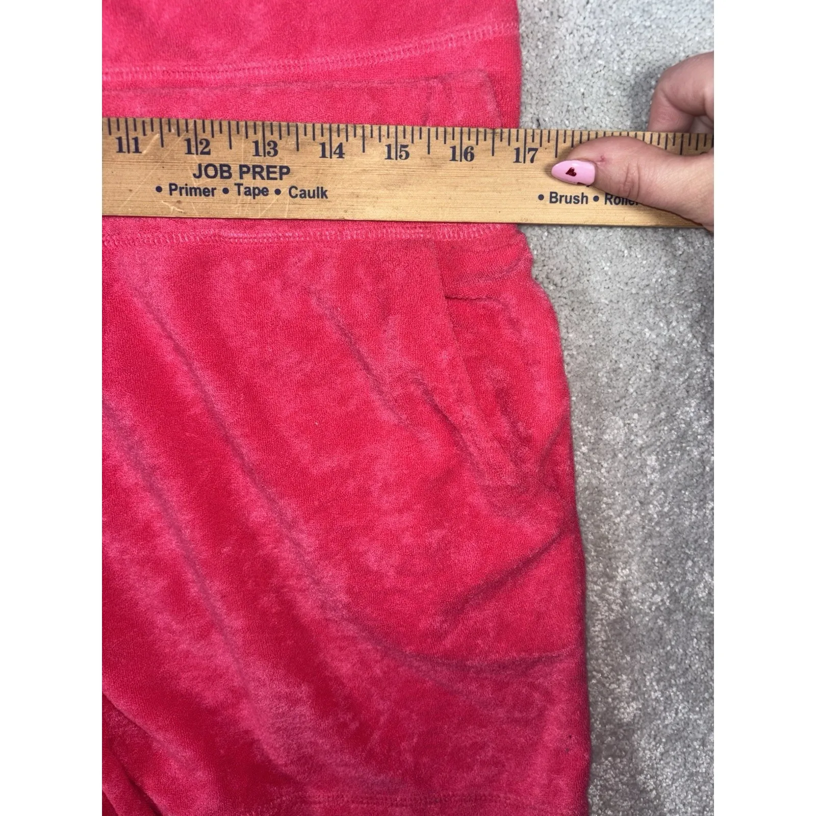 juicy couture shorts tracksuit watermelon terrycloth velour large Pockets - Image 8