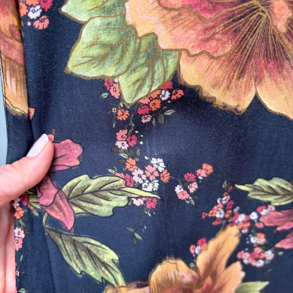 AGUA BENDITA Amaia Maxi Skirt Floral Black M - Image 12