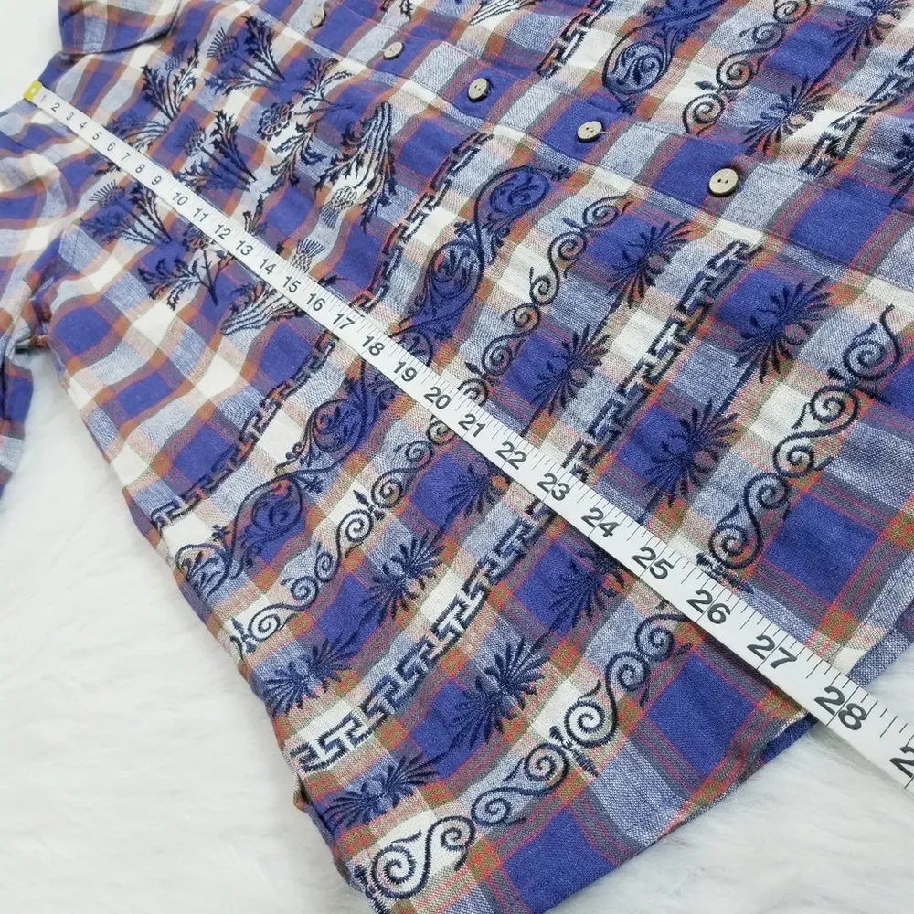 Multiple Missy Red Fern Linen Blend Embroidery - Image 7