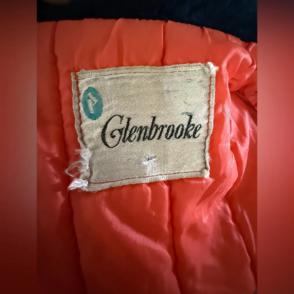 Vintage 70s Glenbrooke Mod Shiny Blue Puffer Coat Faux Fur Collar M/L Ski‎ Style Size undefined - Image 10