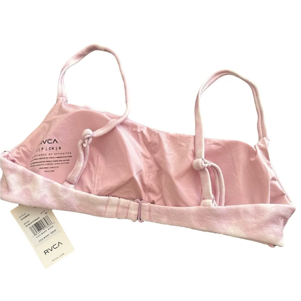 NWT RVCA Live And Let Dye Bralette - Bikini Top for Women Color: PHZ S/8 - Image 8