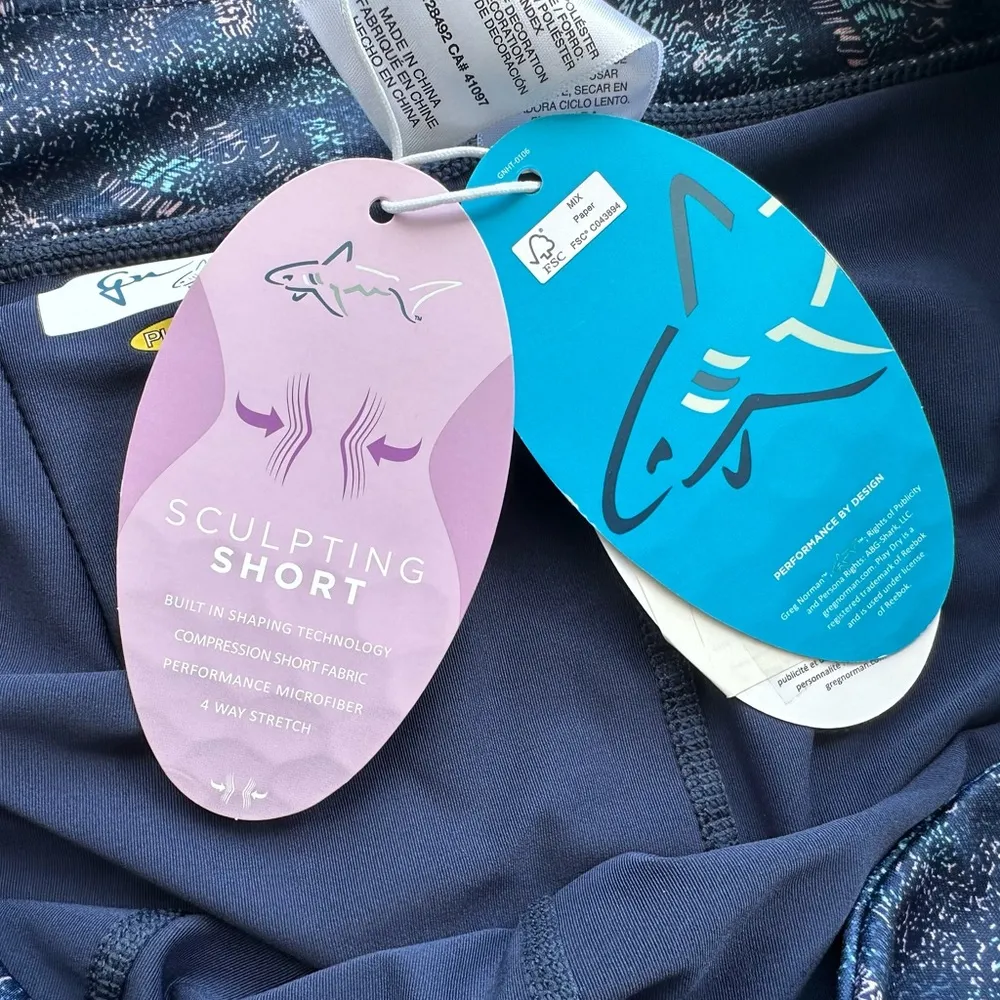 Greg Norman Monet Print Golf Skort in Navy Blue Size Small NWT Skirt Athletic - Image 7