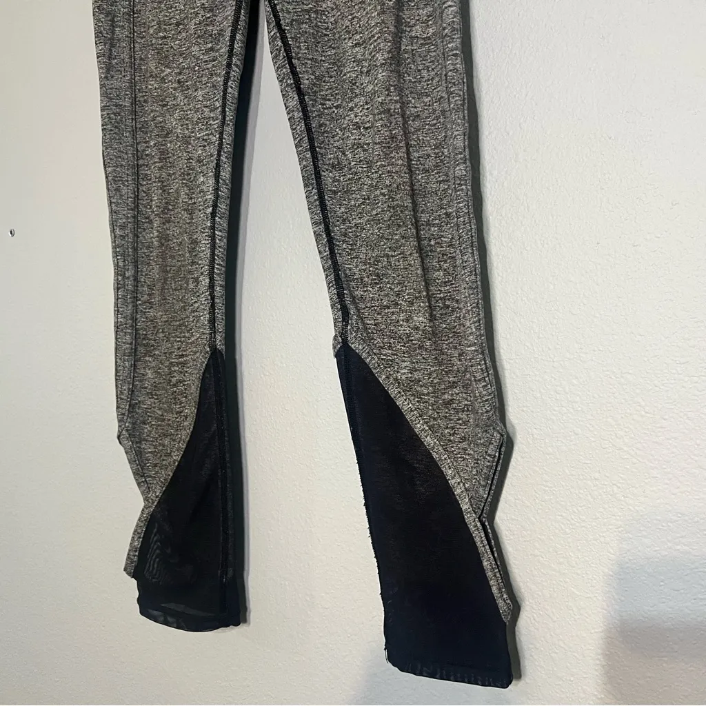 Free People FP Movement Ace Leggings Grey Gray Black Cut Out Midrise Size Small - Image 5