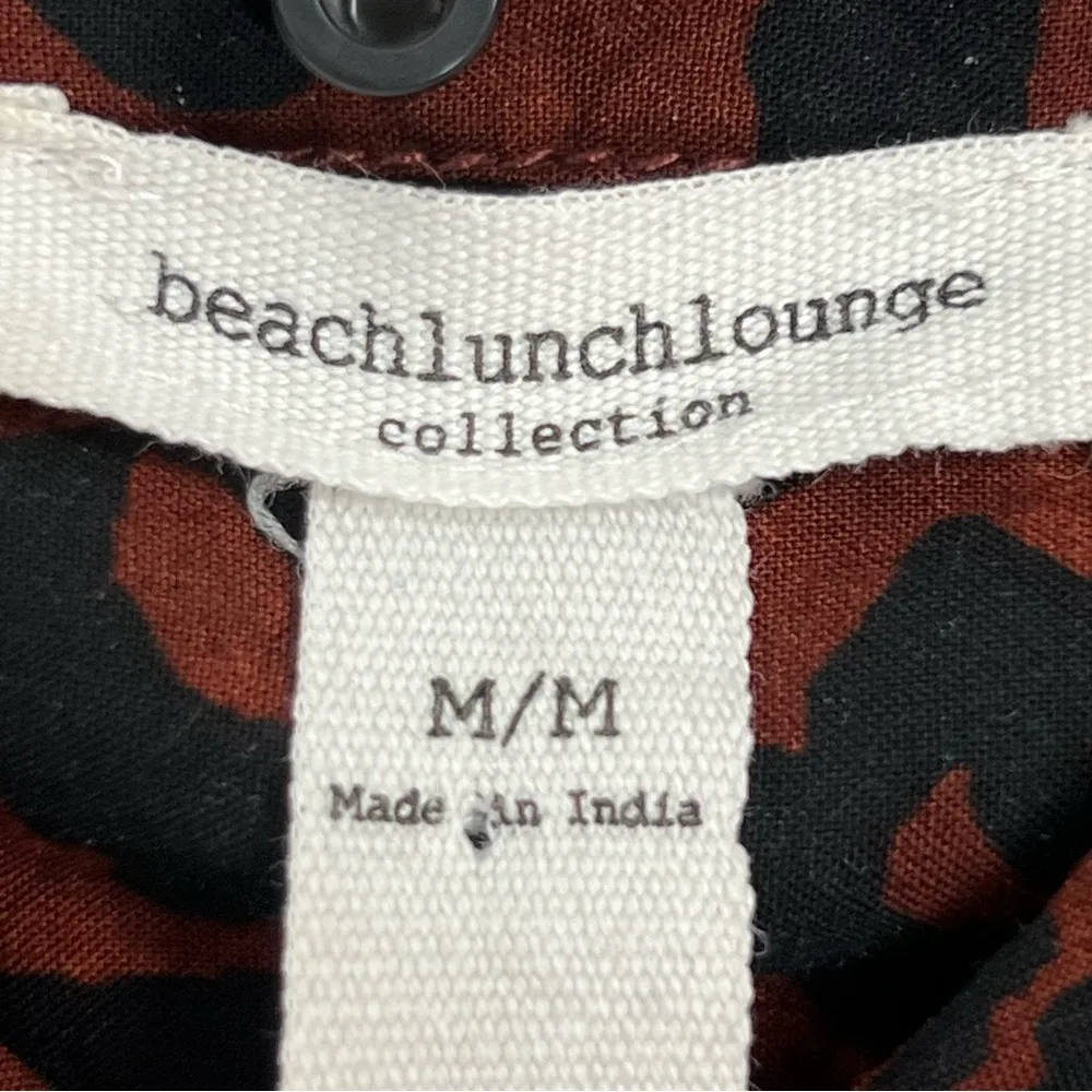 Beach Lunch Lounge Leopard medium Alanna Button Up Shirt - Image 6