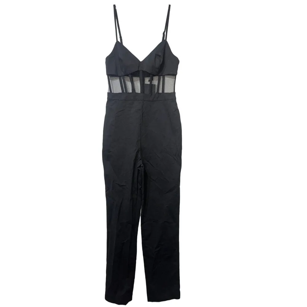 NBD Bianna Jumpsuit in Black Small New Womens Corset Dressy Outfit - Image 4