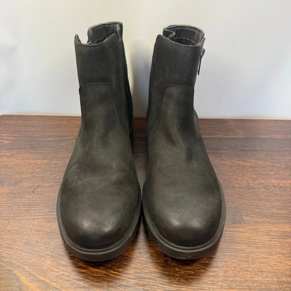 Sorel Women’s black side zip waterproof leather boot size 10 - Image 2