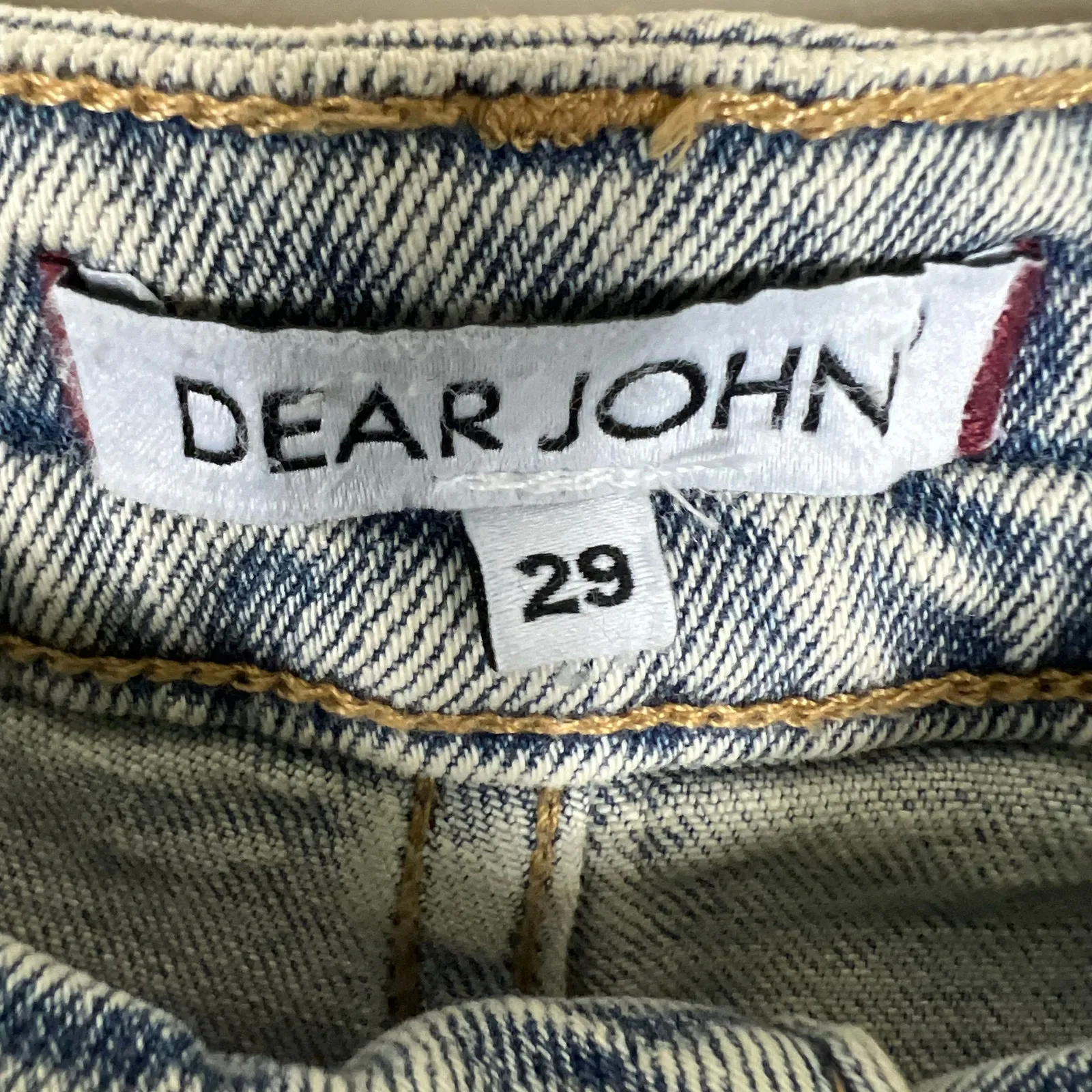 Dear John Light Wash Frankie Straight Leg Jeans in San Diego Womens 29 Crop Y2K - Image 7