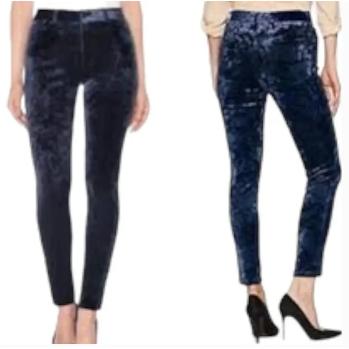 Joe's Jeans 'The Charlie' Sz 29 Dark Blue Crushed Velvet Straight Slim Pants - Image 9