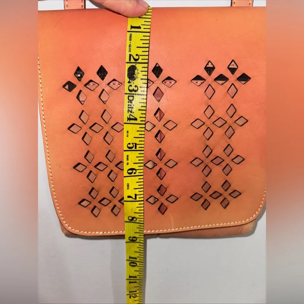 Patricia Nash Granada Leather Perforated Shoulder/Crossbody‎ Purse Bag - Image 8