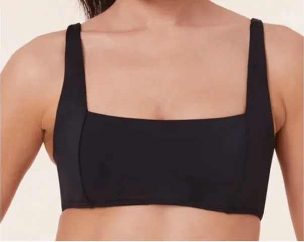 Andie Bikini Set Havana top High Waisted Cheeky Bikini Bottom Black Large NWT - Image 1