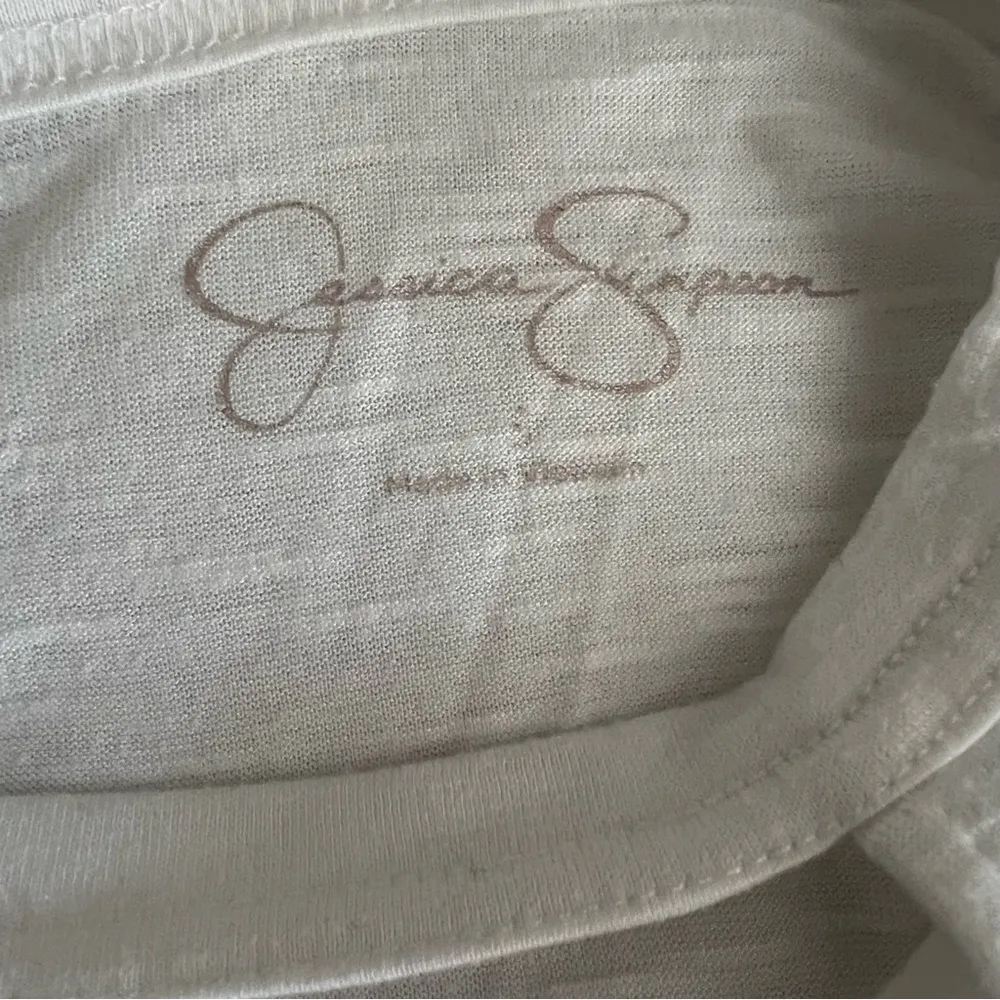 Jessica Simpson Women’s T Shirt Positive Vibes & Positive Mind White Size Small - Image 4