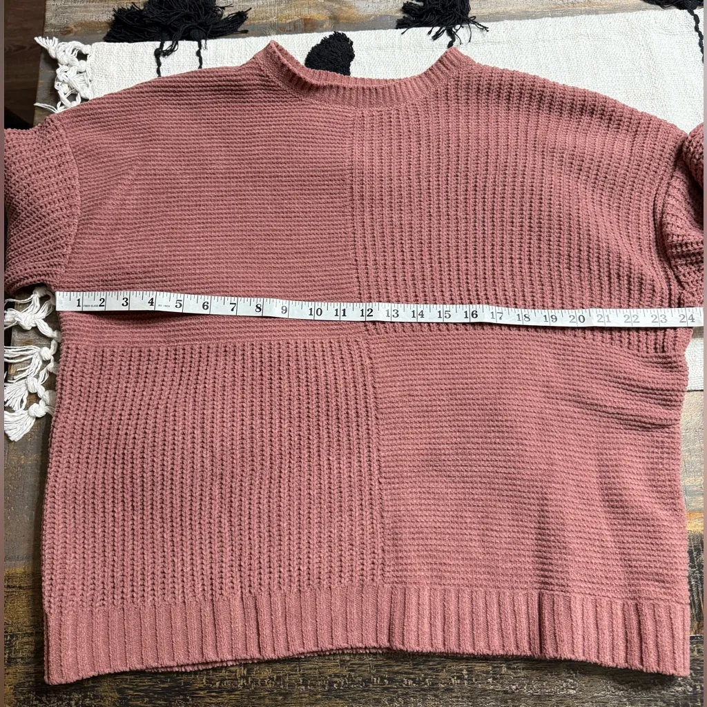 Maurices Mauve Textured Crew Neck Sweater - Image 6