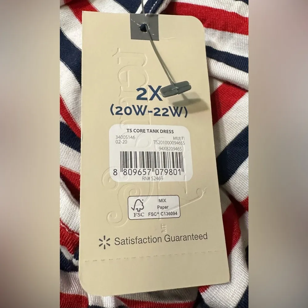 Terra & Sky Women's Plus Size Everyday Sleeveless Swing Dress With Side Pocket - Image 6