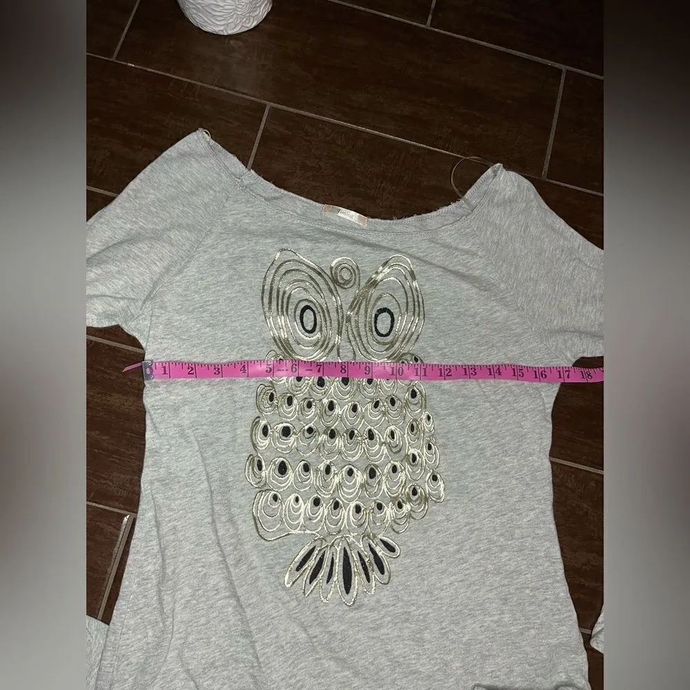 Timing  heathered grey with metallic owl sz medium - Image 5