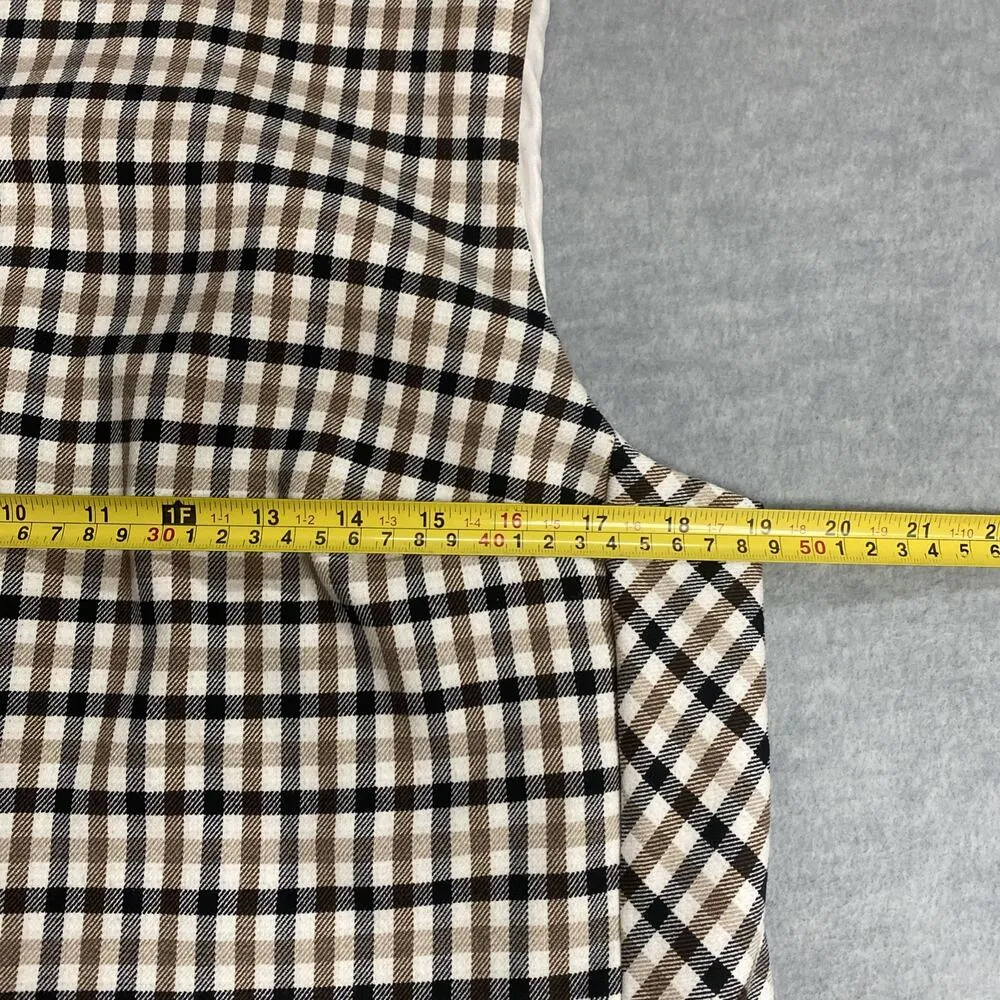 Ann Taylor Plaid Sheath Dress Women's Sz 14 Gingham Academia Career Party Office - Image 8