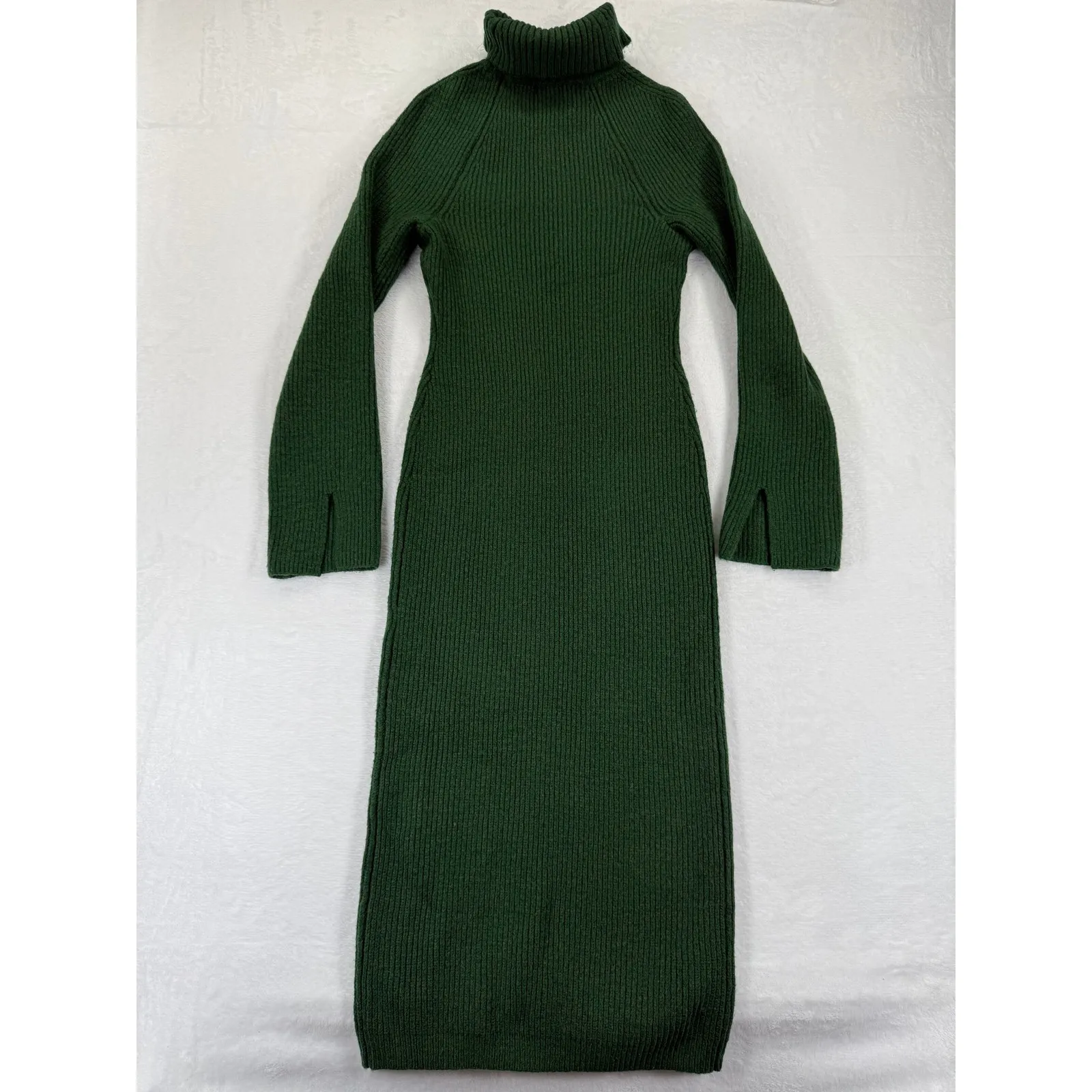 Lovers and Friends Coralie Knit Turtleneck Sweater Dress Wool Blend M - Image 8