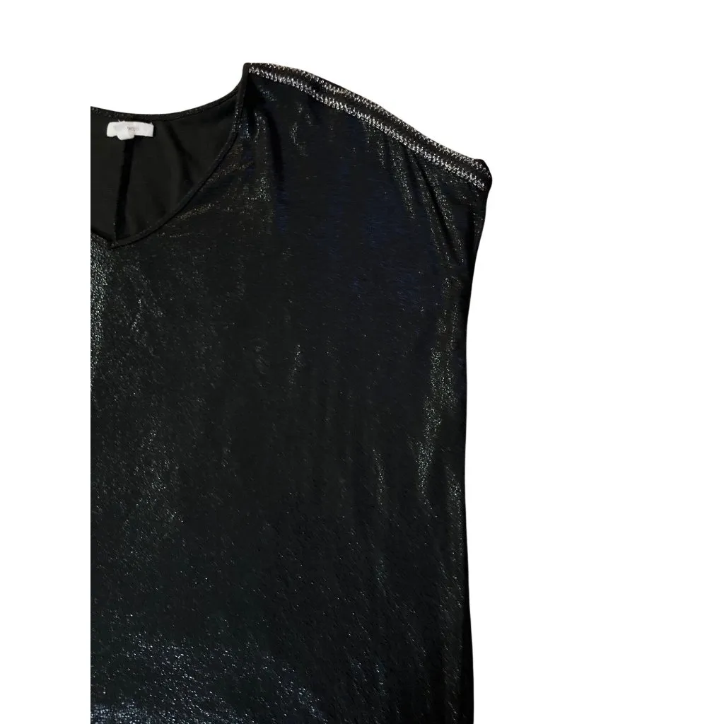 Maurices Top Women's 2X Black Sparkle Shoulders Cap Sleeve Used - Image 4