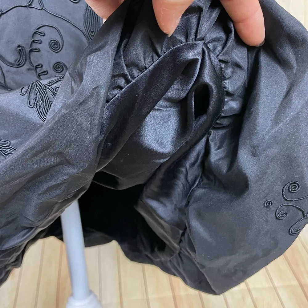 ELIE TAHARI Black Silk Cocktail Dress Size 6 - Image 10