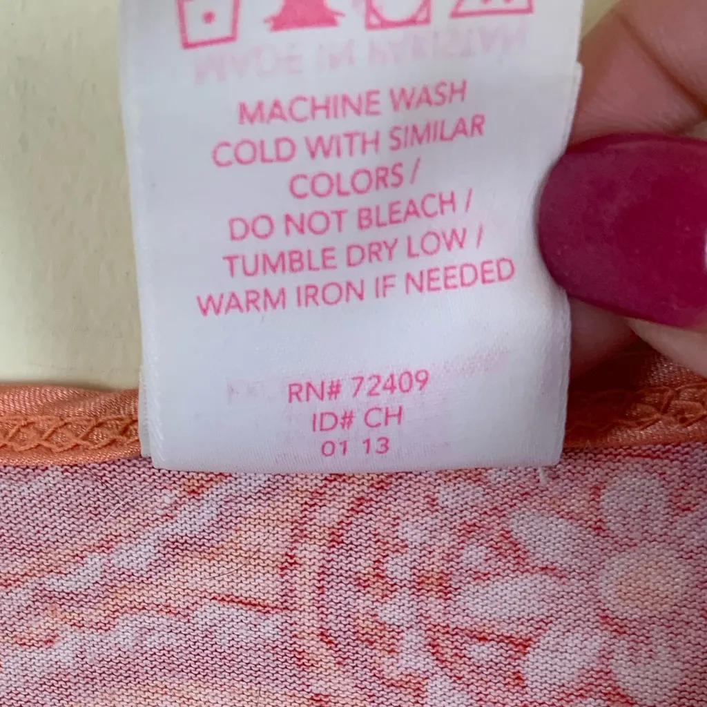 Isaac Mizrahi Peach Summer Paisley Dress - Image 6