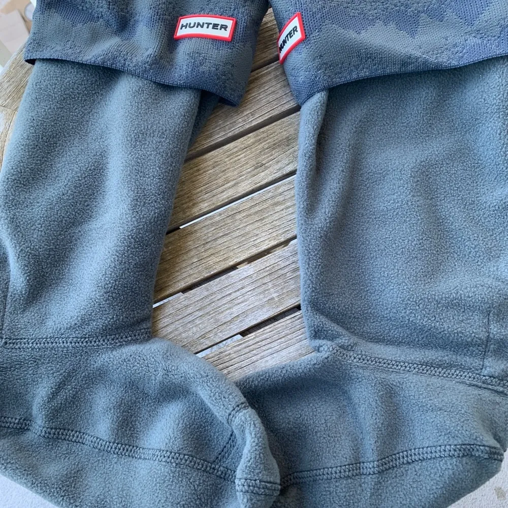 Hunter  Storm Stripe Knitted Cuff Boot Sock New - Image 4