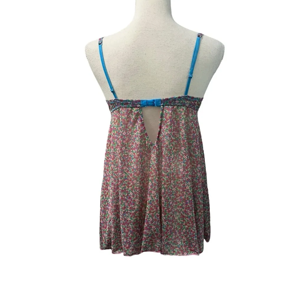 Vintage Y2K Victoria’s Secret Sexy Lace Floral Semi-Sheer Babydoll Lingerie L - Image 5