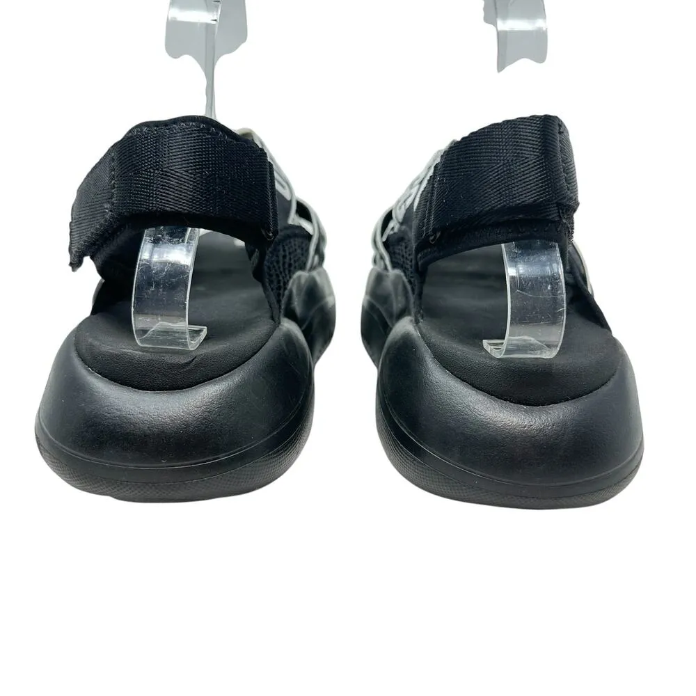 Ugg LA Cloud Sandal Black White Logo Women's‎ Size US 8.5 - Image 7