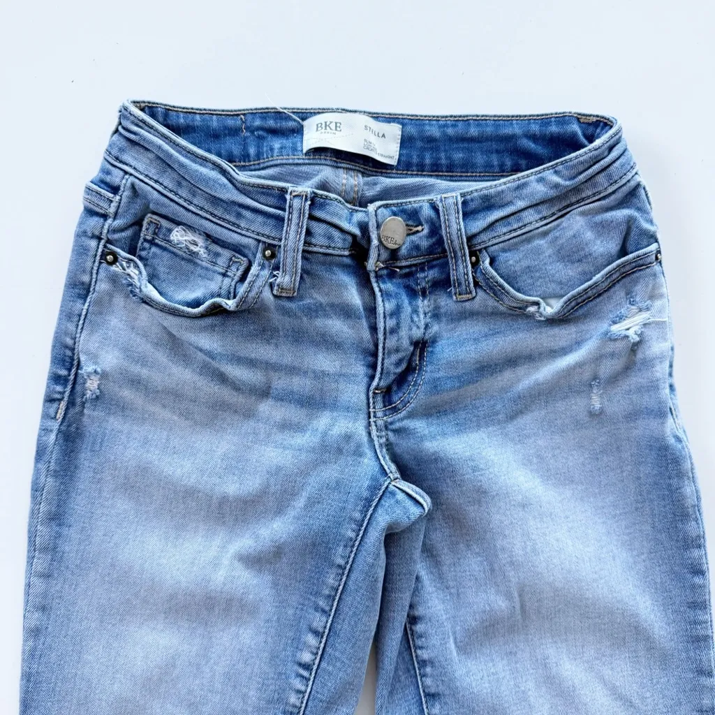 BKE Stella Jeans - SLIM FIT - LOW RISE -CROPPED STRAIGHT size 24 x 28 - Image 2