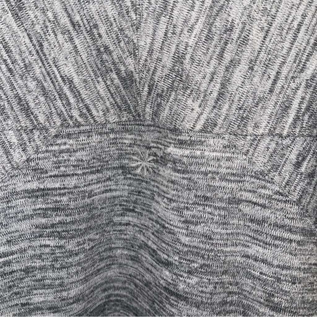 Athleta Gray Open Drape Front Cardigan quarter Sleeve  Women Size medium - Image 6